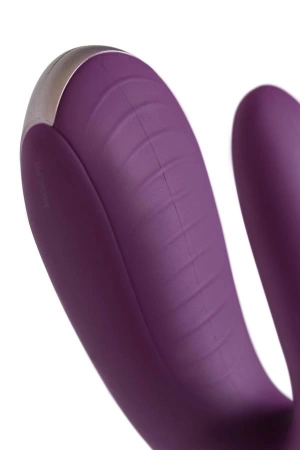 Вибратор для двоих Satisfyer Double Fun (приложение+пульт ДУ), фиолетовый
